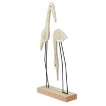 Product Couple of cranes Wooden standing figurines 27.5×13cm 2 pcs