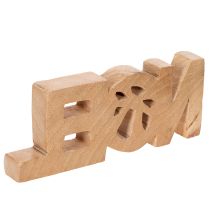 Product Wooden Noel Sign with Red Bow, 18cm, Christmas Decoration
