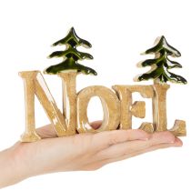 Product Noel Wooden Christmas Decoration with Two Trees 18cm