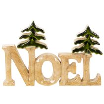 Product Noel Wooden Christmas Decoration with Two Trees 18cm