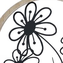 Product Metal flowers table decoration wood metal spring decoration H19cm