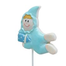 Baby deco plug pink, blue 5cm L25cm 4pcs