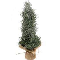 Product Mini Christmas tree artificially snowed in a sack H41cm
