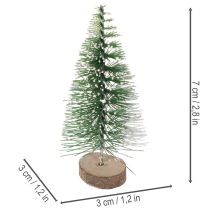 Product Artificial mini Christmas trees as table decorations for Christmas, snow-covered, 6cm, 12 pieces