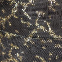 Product Transparent Black and Gold Organza Ribbon 15mm x 20m for Home and Gift Decoration
