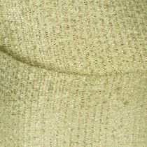 Product Glitter Decorative Ribbon 55mm x 15m Light Green Polyester with Wired Edge