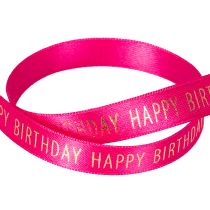 Product Happy Birthday gift ribbon with festive lettering for decorating birthday gifts, 18m