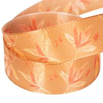 Product Autumn Decorative Ribbon with Leaf Pattern, 25mm x 18m, Polyester