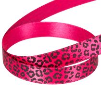 Product Dekorative Pink Leopard Print Ribbon Polyester 15mm x 18m