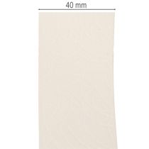 Product Decorative Velvet Ribbon 40mm x 20m Cream for Crafts and Gift Wrapping
