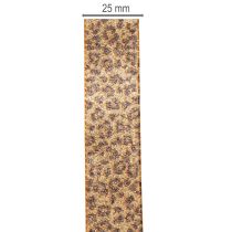 Product Leopard Print Ribbon 25mm x 20m for Indoor Decorations and Crafts