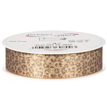 Product Leopard Print Ribbon 25mm x 20m for Indoor Decorations and Crafts