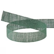 Product Decorative ribbon natural green 25mm 20m