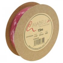 Product Lace ribbon pink 25mm deco ribbon lace 15m