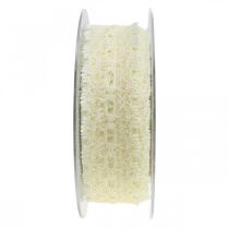 Lace Ribbon Wedding Decor Romantic Cream White W35mm L20m