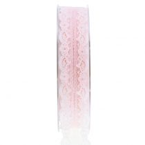Lace band with wave edge Rosa 25mm 20m