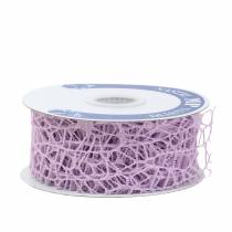 Product Gift ribbon net design lavender 40mm 10m