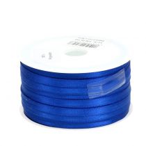 Product Decorative ribbon satin ribbon blue double satin ribbon 6mm 50m