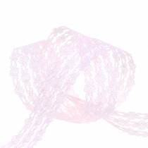 Lace ribbon pink 20mm 20m