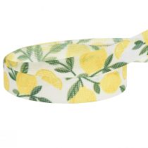 Product Gift ribbon with lemons decorative ribbon summer W15mm L20m