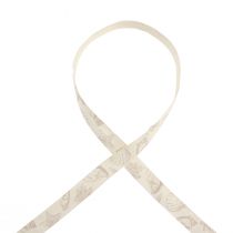 Product Decorative ribbon maritime cotton ribbon cream shells 25mm 15m
