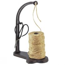 Unwinder yarn holder cast iron scissors jute roll H25cm