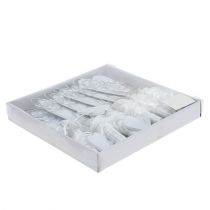 Product Bank hanger with tube and heart 18cm 6pcs