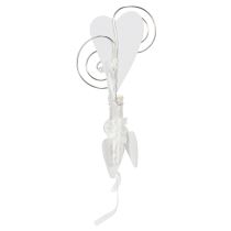 Product Bench hanger with tube and heart, 18cm, 6 pieces
