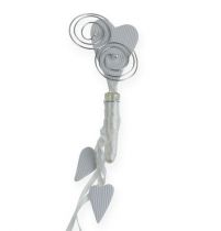 Bank hanger with tube and heart 18cm 6pcs