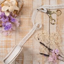 Product Cotton Lace Ribbon for Creative Decoration 18mm x 10m White