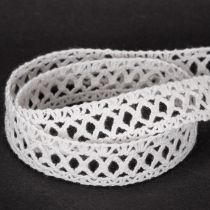 Product Cotton Lace Ribbon for Creative Decoration 18mm x 10m White