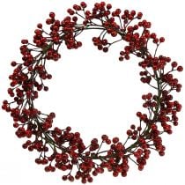 Berry Wreath Red Artificial Plants Red Christmas Ø35cm