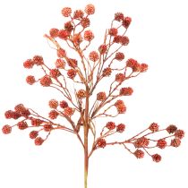 Product Artificial Berry Branch Autumn Decoration 68cm, Red and Green, Plastic