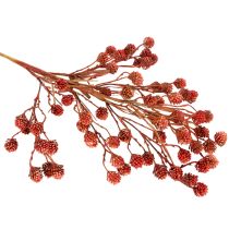 Product Artificial Berry Branch Autumn Decoration 68cm, Red and Green, Plastic