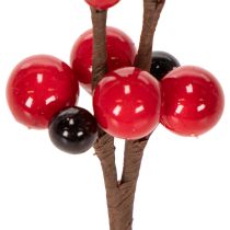 Product Artificial Red Berry Branches, 15cm, Set of 6