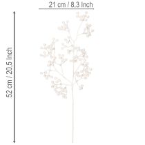 Product Artificial White Berry Stem 52cm for Indoor Winter and Christmas Decoration
```html
<h2>Artificial White Berry Stem for Seasonal Home Decoration</h2>
<p>
This artificial white berry stem, measuring 52cm, is a versatile decorative piece for enhancing y