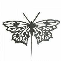 Product Flower plug metal butterfly black 10.5×8/44cm 3pcs