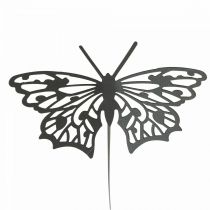 Product Flower Pin Metal Butterfly Black 10.5×8/44cm 3 pcs