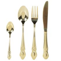 Product Gold-Colored Stainless Steel Cutlery Set, 16 Pieces, in Gift Box