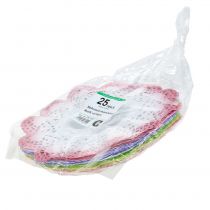 Product Paper lace flower bouquet holders batik Ø19cm 25 pcs