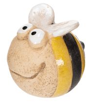 Product Ceramic bee figurine for detailed accents on windowsills or in living areas, 7cm, 3 pieces