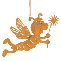Product Bee Hanging Decoration Set of 6 – Rustic Metal, 12cm