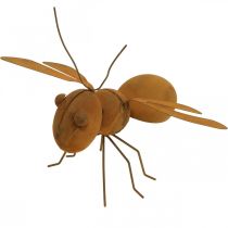 Product Decorative figure bee, metal insect, garden decoration with patina L20cm H19cm