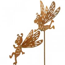 Product Garden stakes with rust Patina Funny bees decoration 32cm 6pcs
