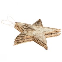Product Birch stars for hanging stars birch bark natural 25cm 3 pcs