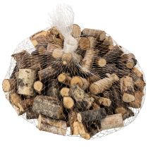 Product Birch Wood Chips with Bark for Crafting and Decoration, 3cm, 300g