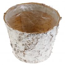 Product Pot with birch bark whitened plant pot Ø15cm H12.5cm 3 pcs