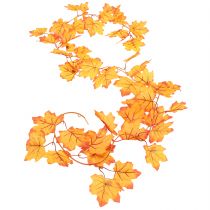 Product Leaf garland autumn garland orange yellow 168cm 2pcs