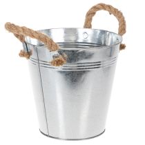 Product Glossy metal bucket with rope handles, Ø18cm