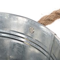 Product Glossy metal bowl with rope handles, Ø22cm
